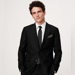 Banana Republic SIGNATURE ITALIAN HOPSACK SUIT JACKET + Redo Flexo, Size 42 Reg